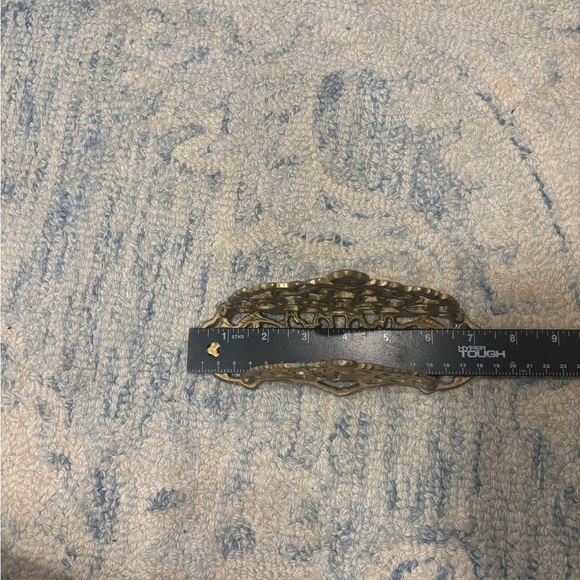 Andrea by Sadek Vintage Brass Letter/Napkin Holder or Bookend - Picture 8 of 8